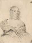 Mellan Claude Portrait of Louise-Marie de Gonzague  - Hermitage